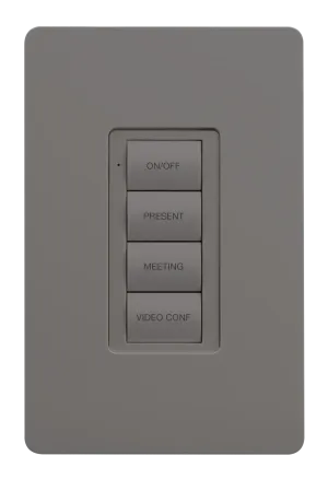 Crestron ZUMLINK-BTN4-G ENGRAVED — Zum® Işık Kontrol Tuş Takımları (ZUMLINK-KP) için Çerçeveli Dört Düğme Ağacı, Kazınmı