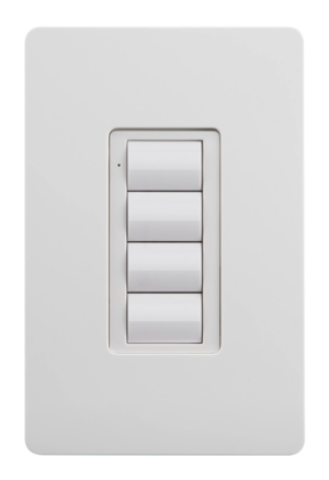 Crestron ZUMLINK-BTN4-W BLANK — Zum® Işık Kontrol Tuş Takımları için Çerçeveli Dört Düğme Ağacı (ZUMLINK KP), Boş, Beyaz