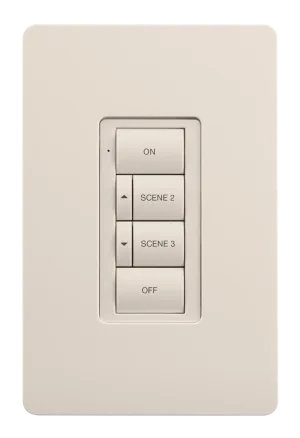 Crestron ZUMLINK-BTN6-A — Zum® Işık Kontrol Tuş Takımları için Çerçeveli Altı Düğmeli Ağaç (ZUMLINK-KP), Tampon Baskılı,