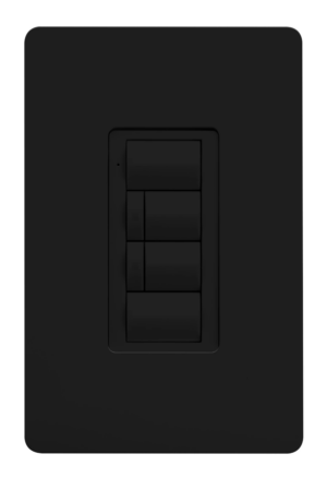 Crestron ZUMLINK-BTN6-B BLANK — Zum® Işık Kontrol Tuş Takımları için Çerçeveli Altı Düğmeli Ağaç (ZUMLINK KP), Boş, Siya