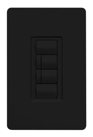 Crestron ZUMLINK-BTN6-B BLANK — Zum® Işık Kontrol Tuş Takımları için Çerçeveli Altı Düğmeli Ağaç (ZUMLINK KP), Boş, Siya