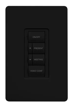 Crestron ZUMLINK-BTN6-B ENGRAVED — Zum® Işık Kontrol Tuş Takımları (ZUMLINK-KP) için Çerçeveli Altı Düğmeli Ağaç, Kazınm