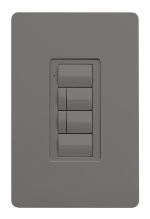 Crestron ZUMLINK-BTN6-G BLANK — Zum® Işık Kontrol Tuş Takımları için Çerçeveli Altı Düğmeli Ağaç (ZUMLINK KP), Boş, Gri