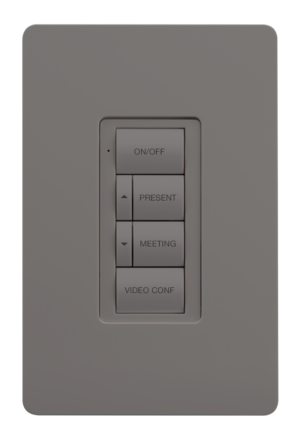 Crestron ZUMLINK-BTN6-G ENGRAVED — Zum® Işık Kontrol Tuş Takımları (ZUMLINK-KP) için Çerçeveli Altı Düğmeli Ağaç, Kazınm