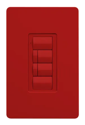Crestron ZUMLINK-BTN6-R BLANK — Zum® Işık Kontrol Tuş Takımları için Çerçeveli Altı Düğmeli Ağaç (ZUMLINK KP), Boş, Kırm