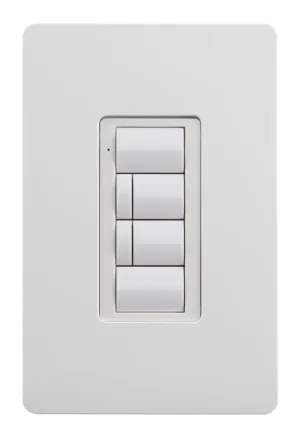 Crestron ZUMLINK-BTN6-W BLANK — Zum® Işık Kontrol Tuş Takımları için Çerçeveli Altı Düğmeli Ağaç (ZUMLINK KP), Boş, Beya