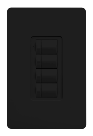 Crestron ZUMLINK-BTN8-B BLANK — Zum® Işık Kontrol Tuş Takımları için Çerçeveli Sekiz Düğme Ağacı (ZUMLINK KP), Boş, Siya