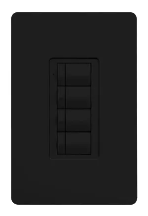 Crestron ZUMLINK-BTN8-B BLANK — Zum® Işık Kontrol Tuş Takımları için Çerçeveli Sekiz Düğme Ağacı (ZUMLINK KP), Boş, Siya