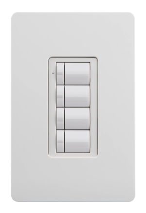 Crestron ZUMLINK-BTN8-W BLANK — Zum® Işık Kontrol Tuş Takımları için Çerçeveli Sekiz Düğme Ağacı (ZUMLINK KP), Boş, Beya